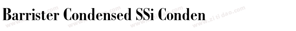 Barrister Condensed SSi Condensed字体转换